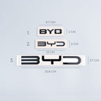 Rear Bumper Glossy Black Badges LOGO for BYD