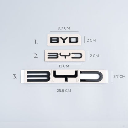 Rear Bumper Glossy Black Badges LOGO for BYD TOP BYD