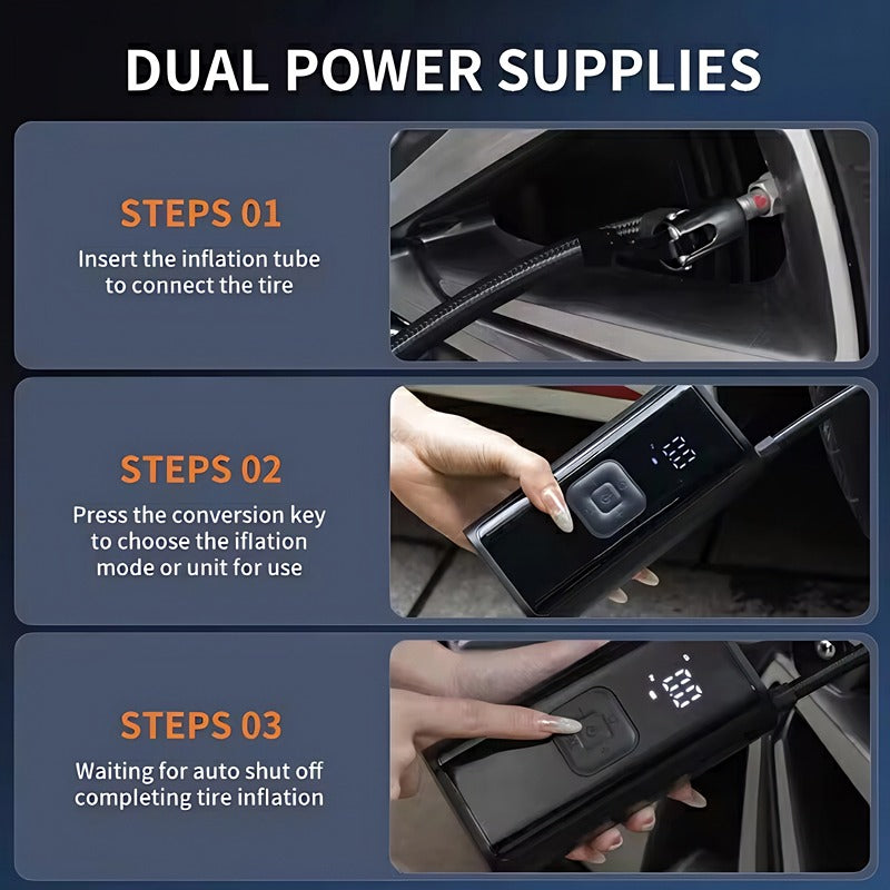 Portable Rechargeable Wireless Electric Tire Inflator for BYD