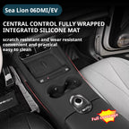BYD Sea Lion 06 EV/DM-i All-inclusive Central Control Gear Shift Mat, Silicone Cup Holder Mat & Wireless Charging Non-slip Modification Accessories