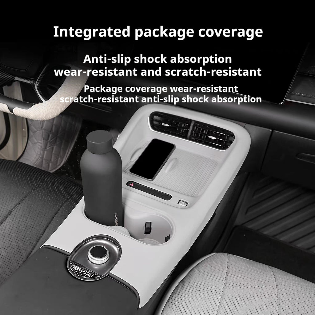 BYD Sea Lion 06 EV/DM-i All-inclusive Central Control Gear Shift Mat, Silicone Cup Holder Mat & Wireless Charging Non-slip Modification Accessories