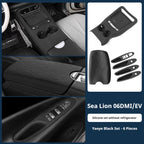 BYD Sea Lion 06 EV/DM-i All-inclusive Central Control Gear Shift Mat, Silicone Cup Holder Mat & Wireless Charging Non-slip Modification Accessories