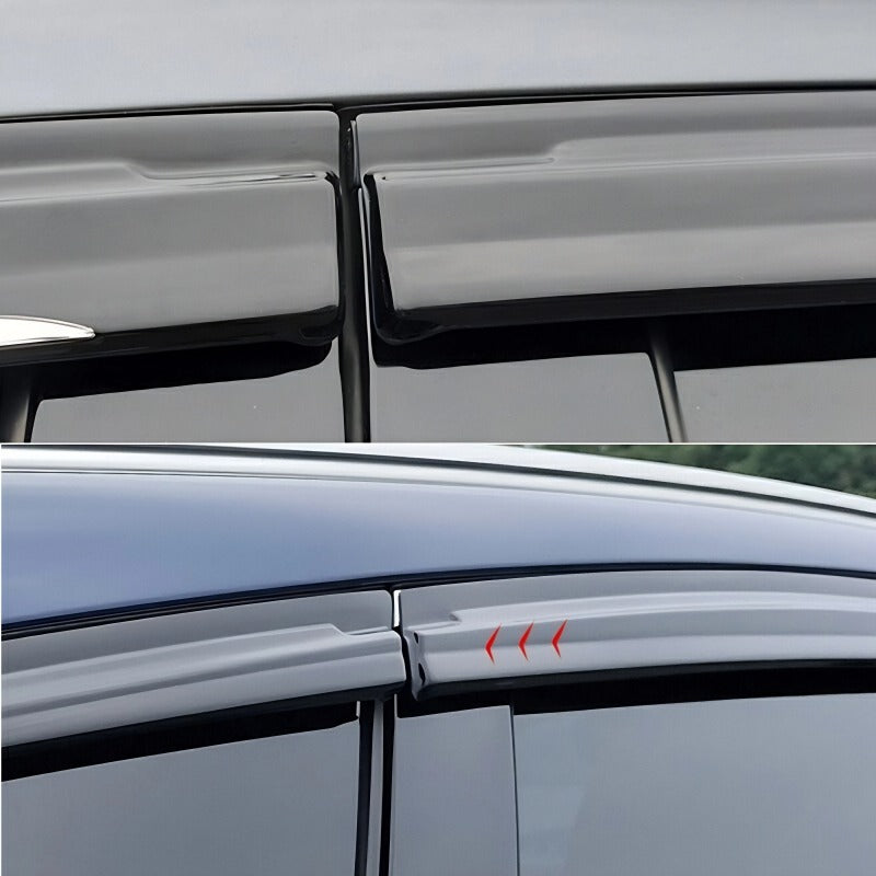 Schwarzer Regenschutz / Fensterblende für BYD