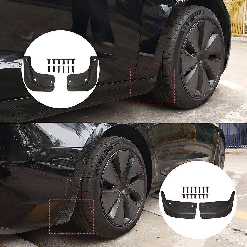 Mud Flaps For Tesla Model 3 (Highland) EV Trove