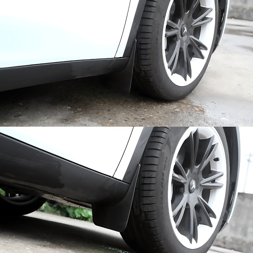 Tesla Model Y Front & Rear Mud Flaps EV Trove