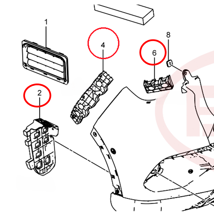 Front and Rear Bumper brackets for BYD Atto 3