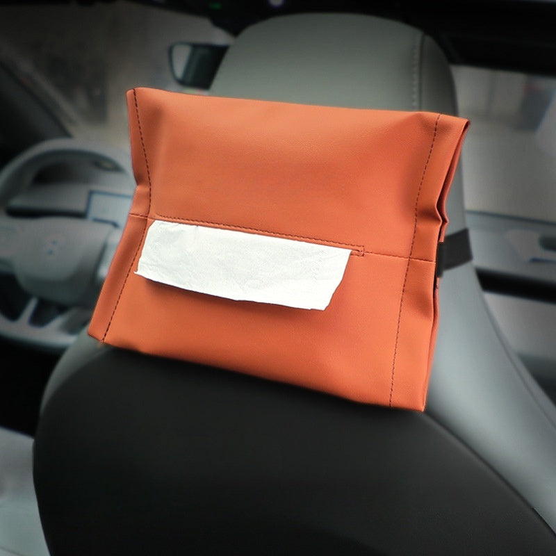 Microfiber Skin Leather Tissue Box for BYD