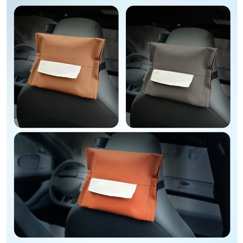 Microfiber Skin Leather Tissue Box for BYD
