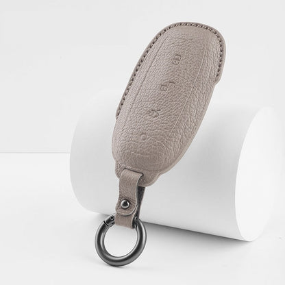 Luxury Leather Car Key Case Cover Fob Shell for DENZA TOP BYD