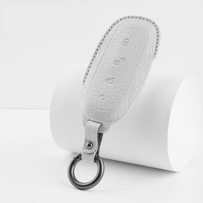Luxury Leather Car Key Case Cover Fob Shell for DENZA TOP BYD