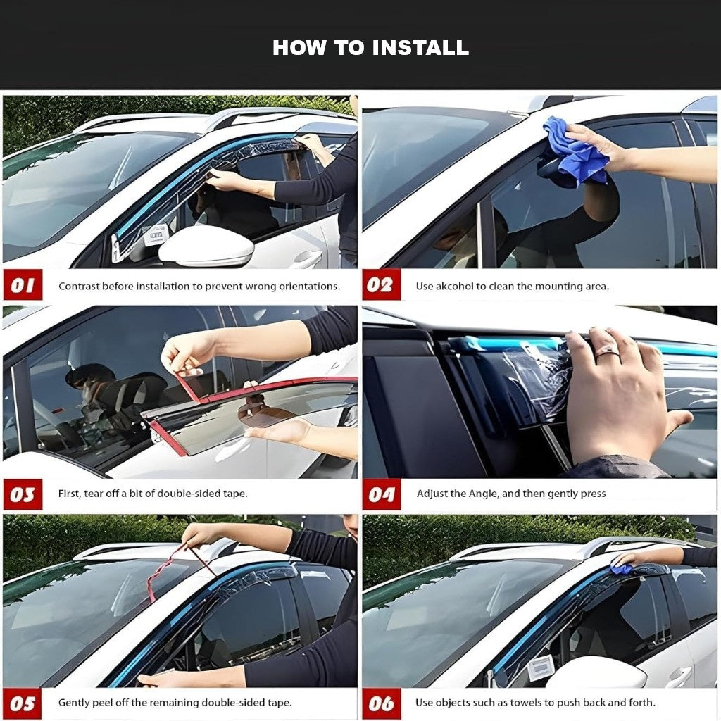 MG4 Rain Window Visor Windshield Guard Blinkers