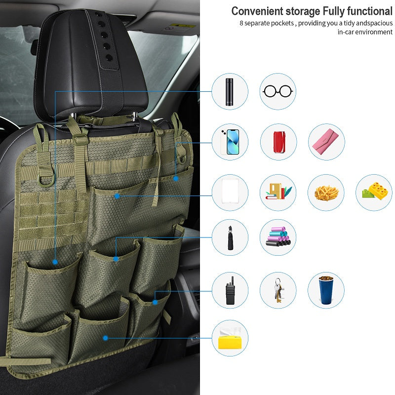 Car Seat Back Tactical Storage Bag