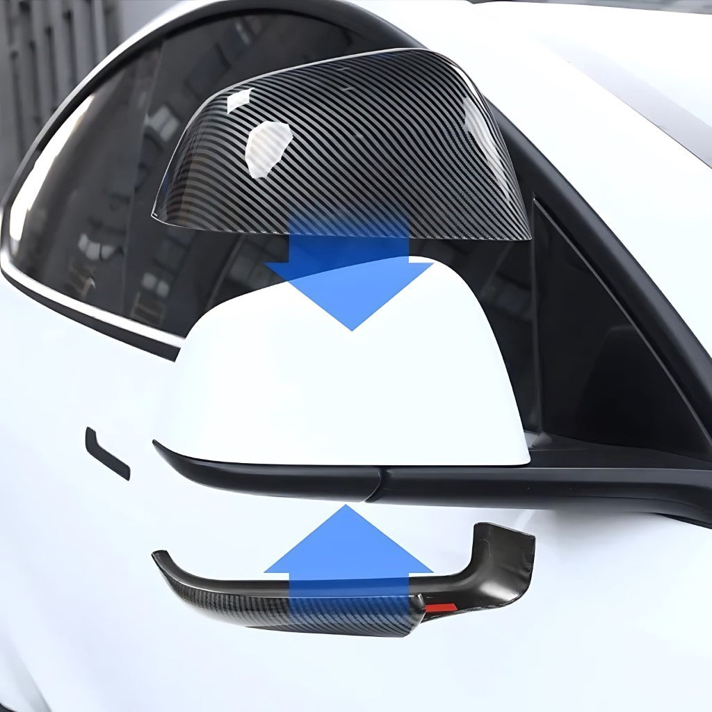 Tesla Model Y Rear View Mirror Trim Covers EV Trove