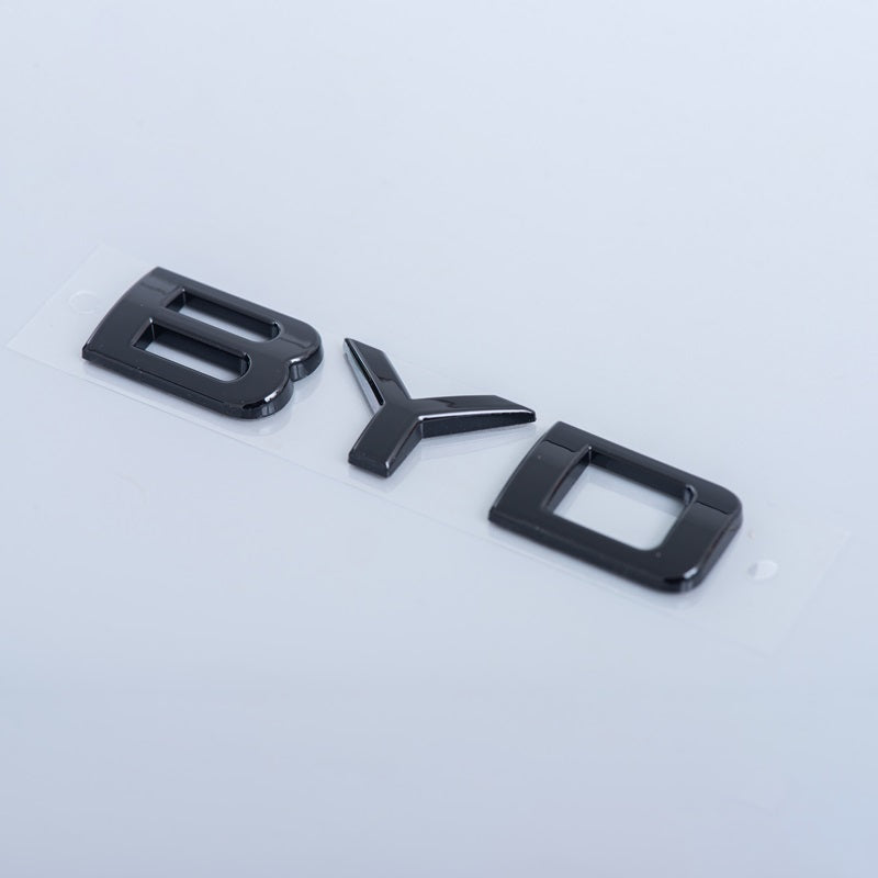 Rear Bumper Glossy Black Badges LOGO for BYD TOP BYD