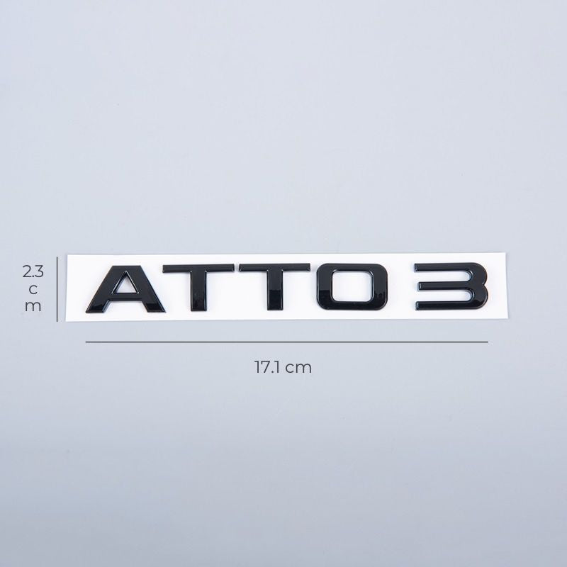 Rear Bumper Glossy Black Badges LOGO for BYD