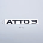 Rear Bumper Glossy Black Badges LOGO for BYD