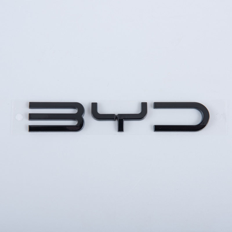 Rear Bumper Glossy Black Badges LOGO for BYD TOP BYD
