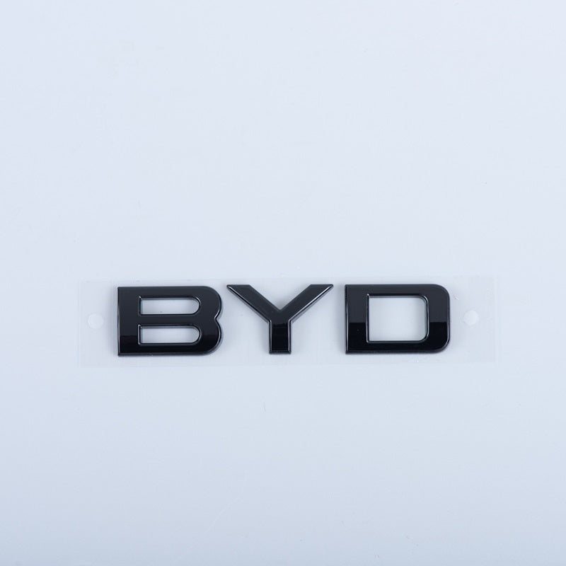 Rear Bumper Glossy Black Badges LOGO for BYD TOP BYD