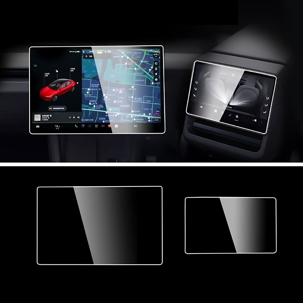 Tempered Glass Screen Protectors For Tesla Model 3 (Highland) EV Trove
