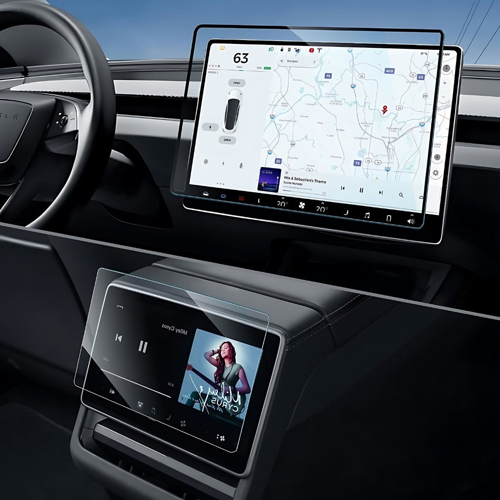 Tempered Glass Screen Protectors For Tesla Model 3 (Highland) EV Trove