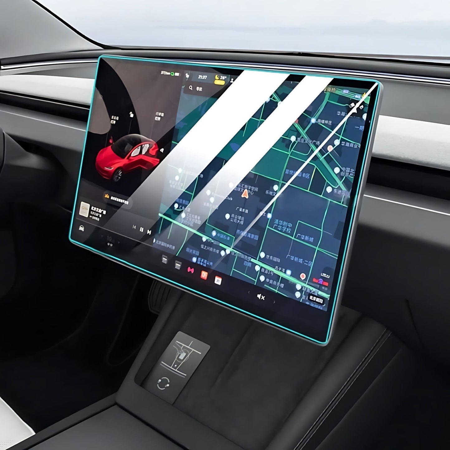 Tempered Glass Screen Protectors For Tesla Model 3 (Highland) EV Trove