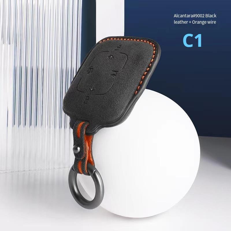 Suede Leather Key Holder for ZEEKR Geelyevs
