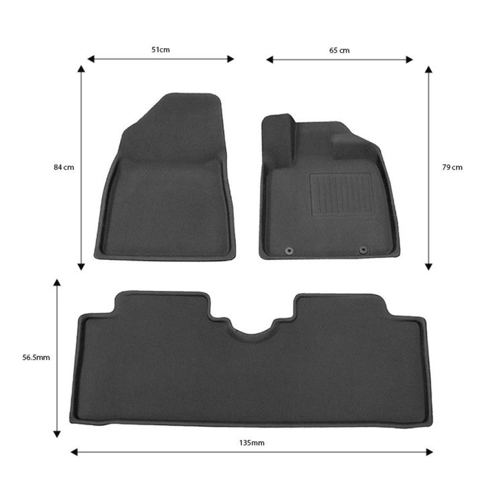 BYD Dolphin All Weather Floor Mats Blinkers