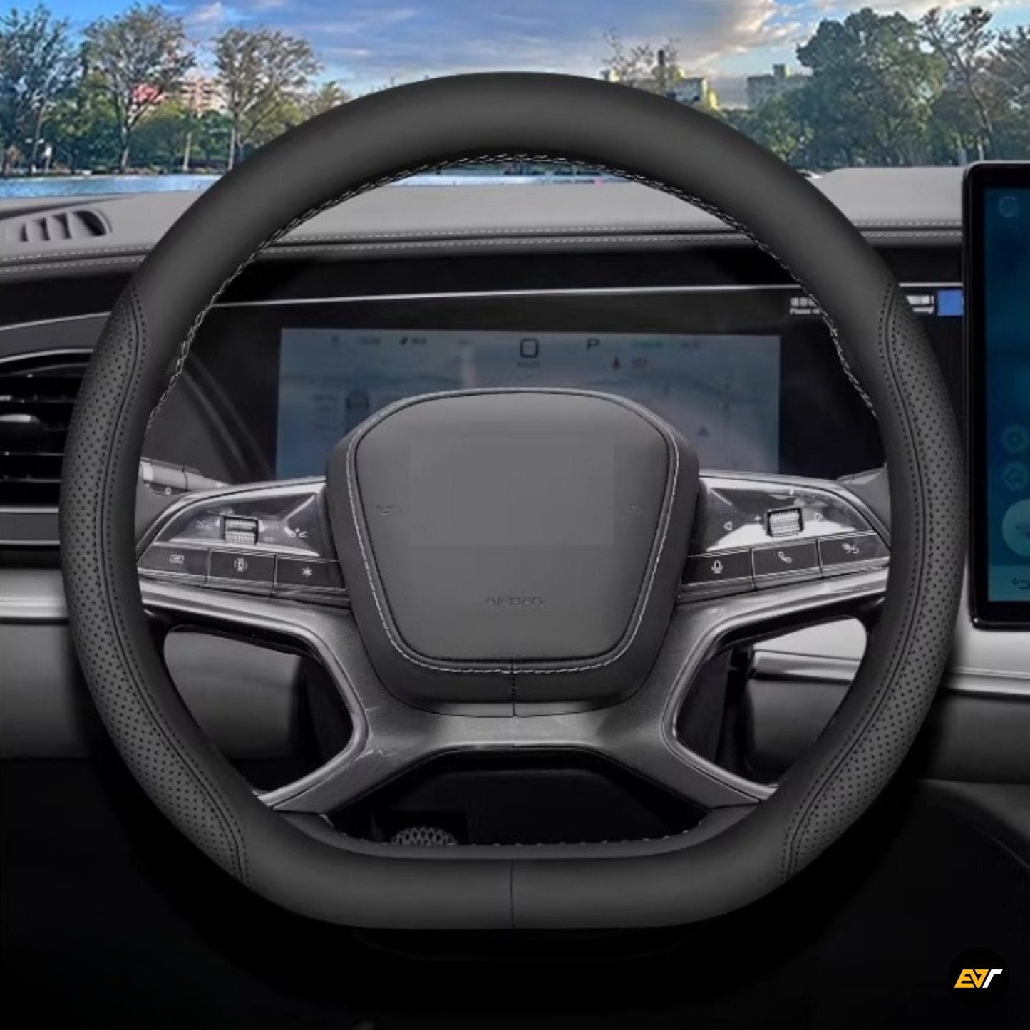 BYD Sealion 7 Leather Steering Wheel Cover EV Trove
