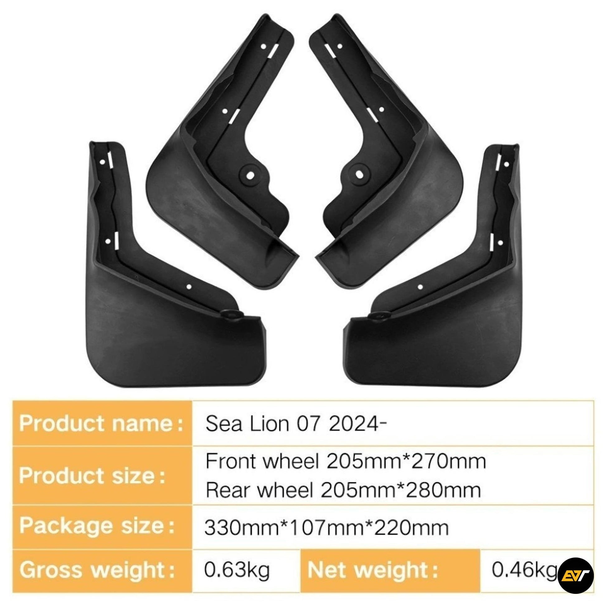 BYD Sealion 7 Premium Front & Rear Mud Guards EV Trove