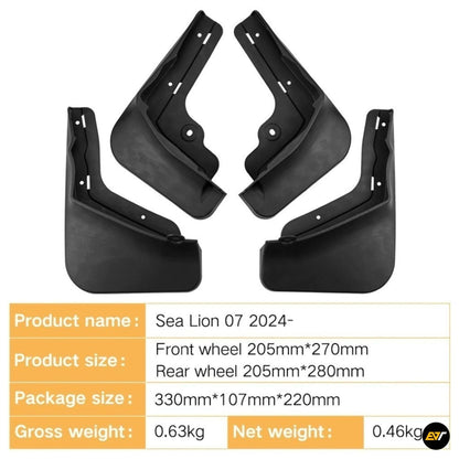BYD Sealion 7 Premium Front & Rear Mud Guards EV Trove