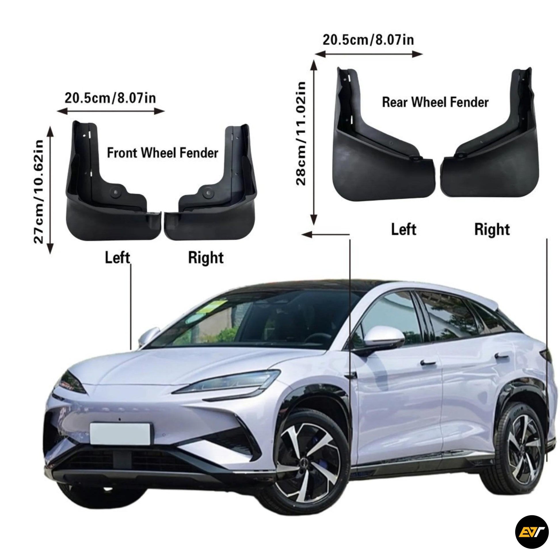 BYD Sealion 7 Premium Front & Rear Mud Guards EV Trove
