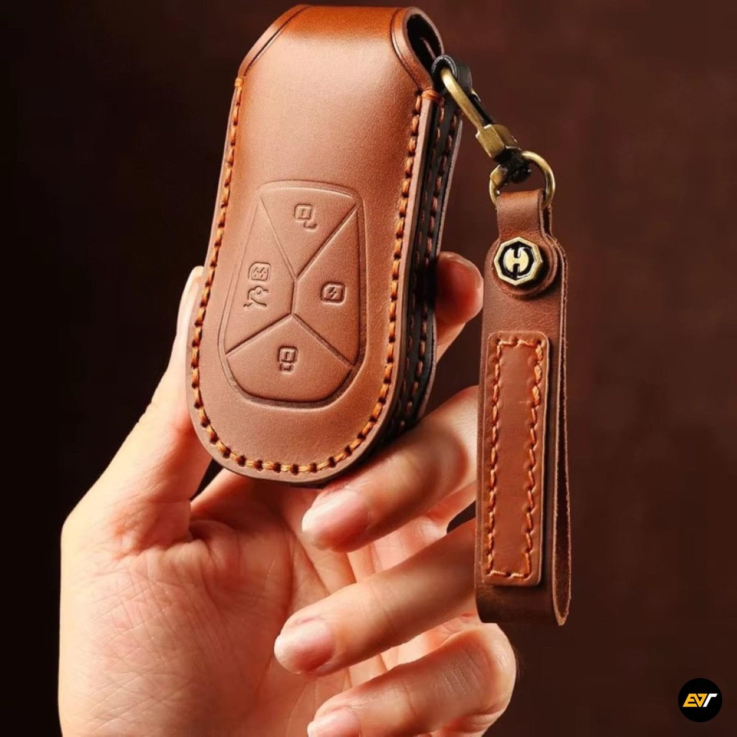 XPENG G6 Leather Car Key Protection Cover EV Trove