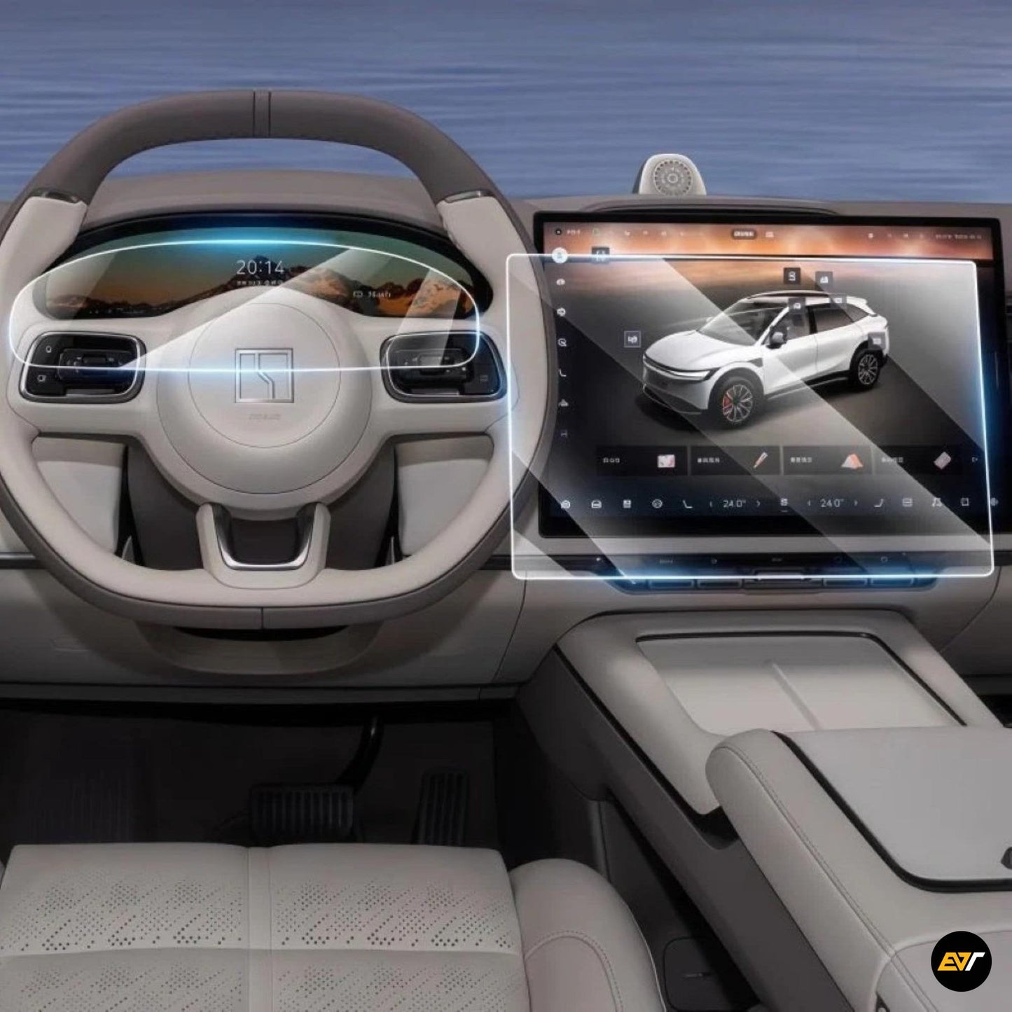 ZEEKR 7X Navigation & Dashboard Touch Screen Protectors EV Trove