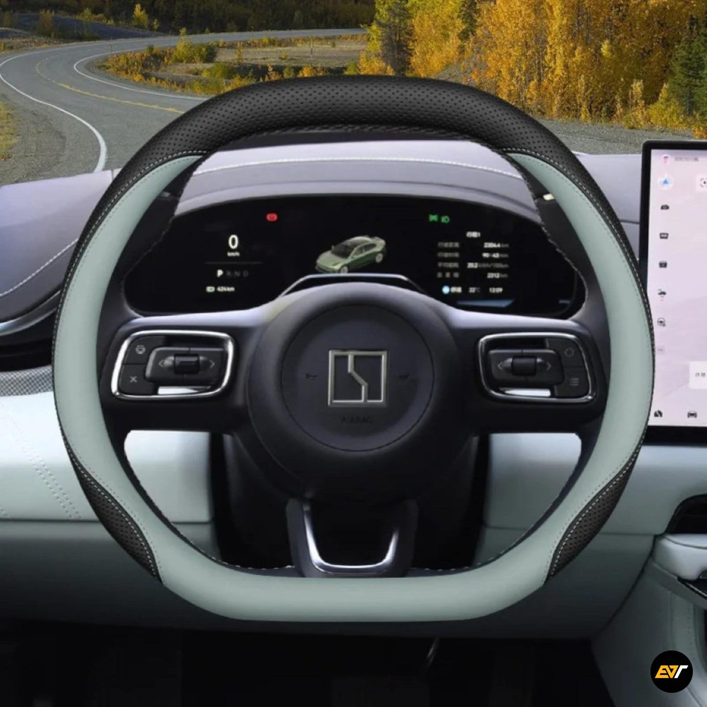 ZEEKR 7X Premium Leather Steering Wheel Cover EV Trove