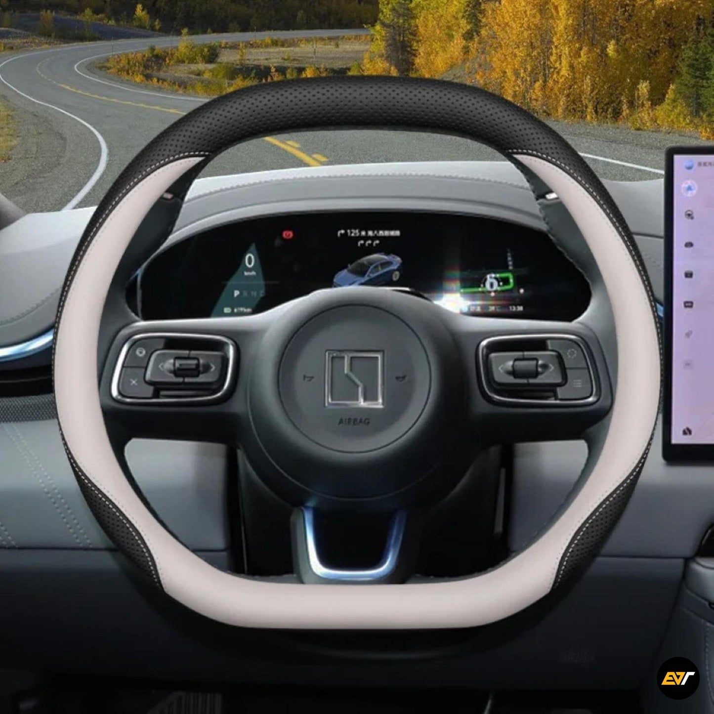 ZEEKR 7X Premium Leather Steering Wheel Cover EV Trove