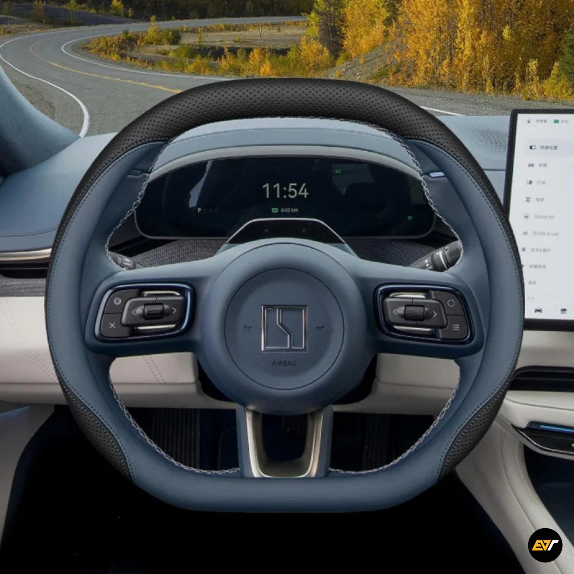 ZEEKR 7X Premium Leather Steering Wheel Cover EV Trove