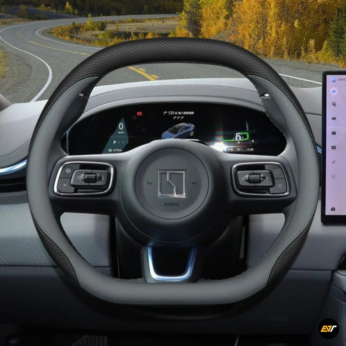 ZEEKR 7X Premium Leather Steering Wheel Cover EV Trove