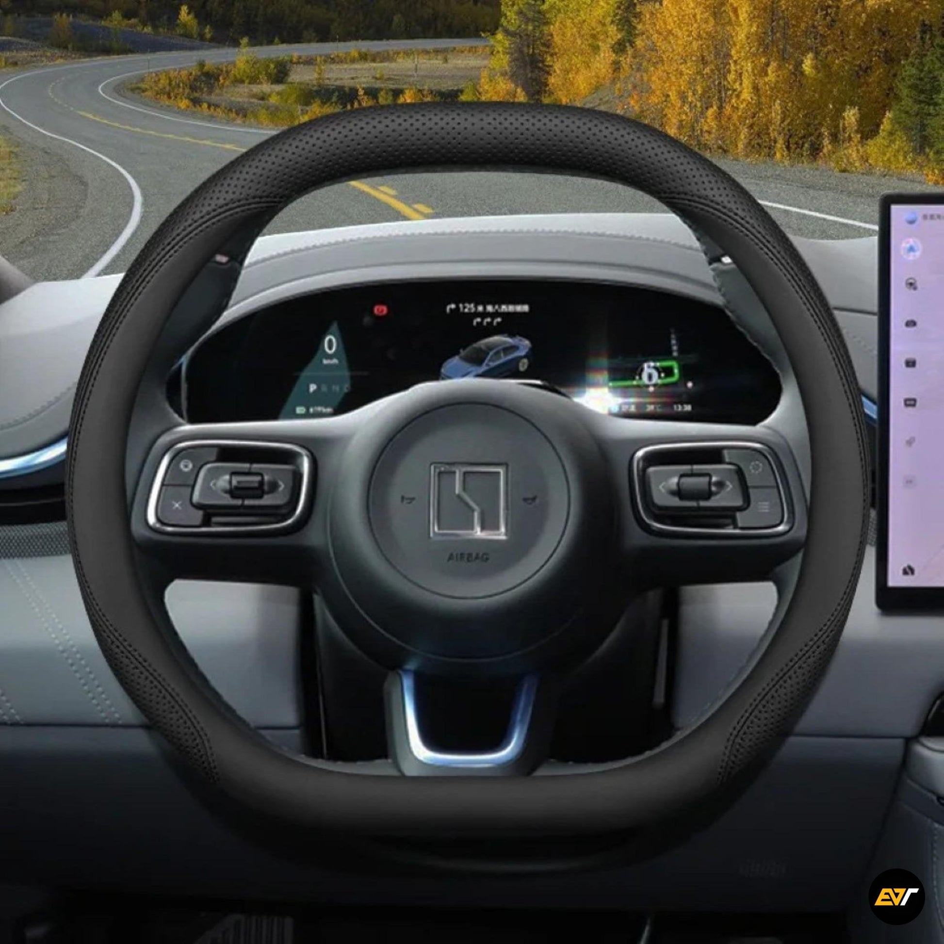 ZEEKR 7X Premium Leather Steering Wheel Cover EV Trove