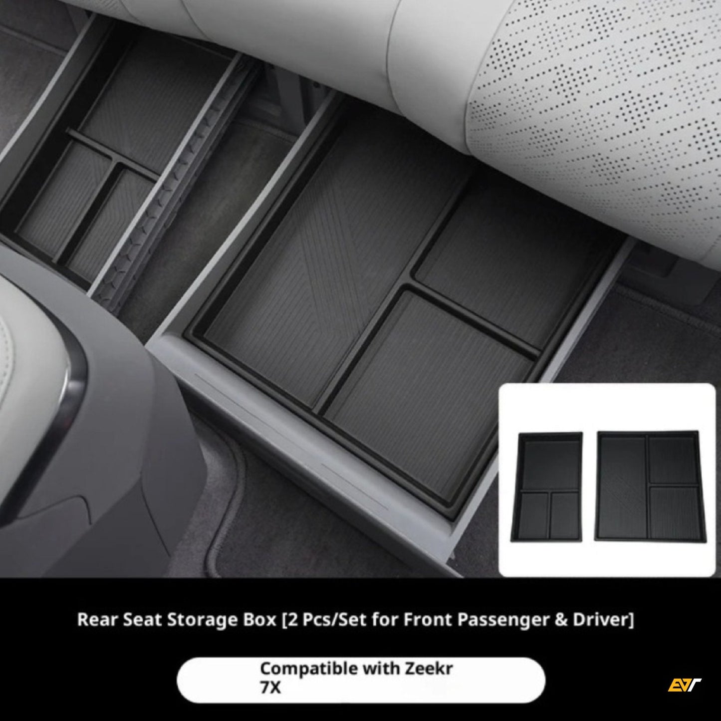 ZEEKR 7X Second Row Underseat Storage Organisers EV Trove